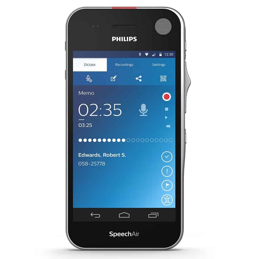 DICTATION WORKFLOW SOLUTIONS - SpeechAir Smart Voice Recorder PSP1100